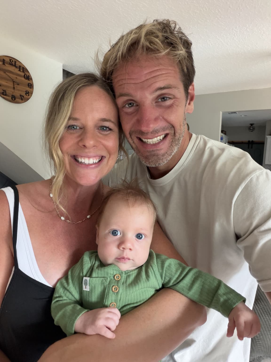 Nick with his wife Natalie and their son Malachi